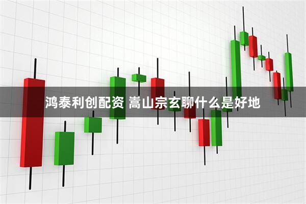 鸿泰利创配资 嵩山宗玄聊什么是好地